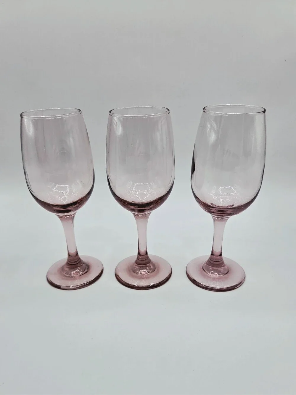 Pink Wine Glasses - Set of 3